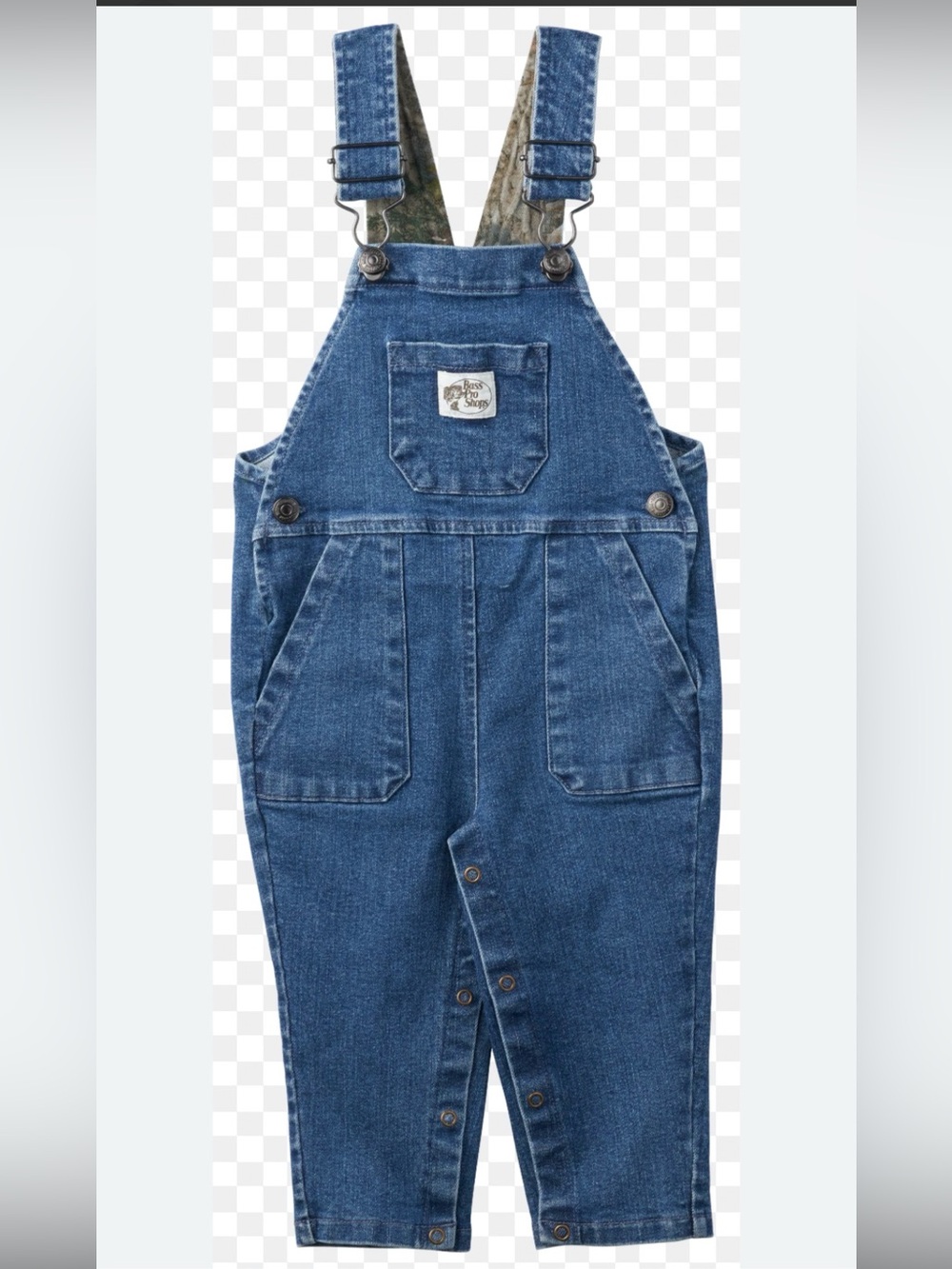 Bass Pro Shops Kids Blue Denim Overalls